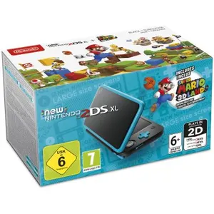 Console New Nintendo 2DS XL - Nintendo - Noire et Turquoise - Cartes R... pas cher