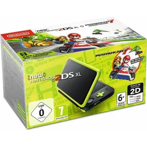 Nintendo New Nintendo 2ds Xl Noir Vert + Mario Kart 7 Présinstallé pas cher