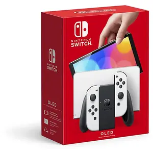 Nintendo Switch (OLED Model) with White Joy-Con pas cher