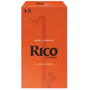 Comparateur de prix : Rico D'Addario REA2530 - Anches clarinette basse, force 3.0, boîte de 25