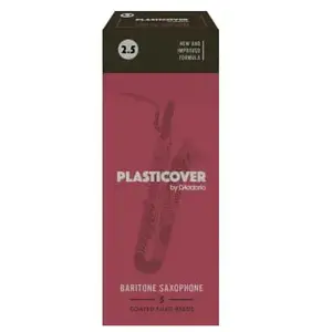Daddario Rico Anches Rico Plasticover pour saxophone baryton, force 2.5, pack de 5