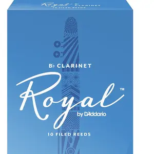 D'Addario Rico Anches Rico Royal pour clarinette si bémol, force 2.0, pack de 10