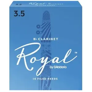 Comparateur de prix : D'Addario Rico Anches Rico Royal pour clarinette si bémol, force 3.5, pack de 10