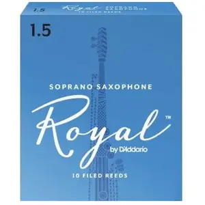 D'Addario RIB1015 - Anches saxophone soprano, force 1.5, boîte de 10 pas cher