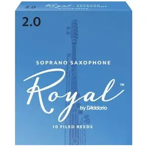 Comparateur de prix : D'Addario Rico Anches Rico Royal pour saxophone soprano, force 2.0, pack de 10