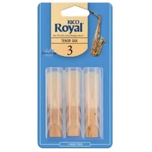 Comparateur de prix : Rico Anches Rico Royal pour saxophone ténor, force 3.0, pack de 3