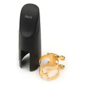 Comparateur de prix : Rico Ligature H et COUVRE-bec Saxophone Baryton Dor