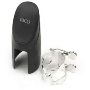 Comparateur de prix : H-Ligature Rico plaqué argent pour clarinette Mib / Eb 4 points de contact