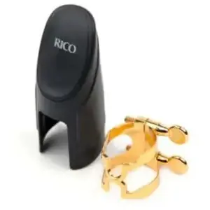 Comparateur de prix : Rico Ligature H et Couvre-bec Saxophone Soprano Doré