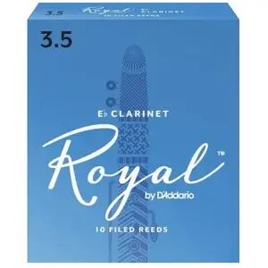 Rbb1035 - Anches Rico Royal Clarinette Sib, Force 3.5, Pack De 10