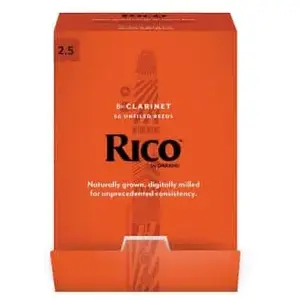 - Rico RCA0125-B50 - Anches Clarinette Sib Rico 2.5 (PACK 50)Vendu parbax-music