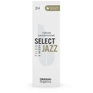 Comparateur de prix : D'Addario - Rico Organic Select Jazz 2H - Sax Ténor (coupe FR) Anches saxophone ténor