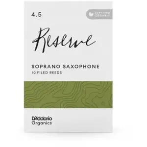 D'Addario D'addario - 10 Anches Sax Soprano Organic Reserve, Force 4,5