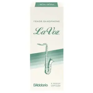 Rico D'Addario RKC05MD - Anches La Voz saxophone ténor, Medium, boîte de 5