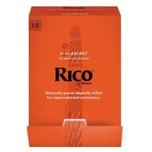 Comparateur de prix : Rca0115-B50 - Anches Clarinette Sib Rico Par , Force1,5 (Pack De50)