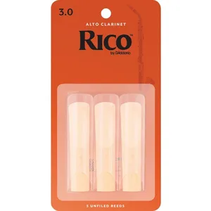 Comparateur de prix : Anches pour clarinette alto Rico par D'Addario, force 3 (pack de 3)