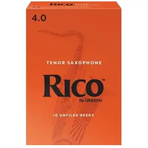 Rico D'Addario RKA1040 - Anches saxophone ténor, force 4 , boîte de 10