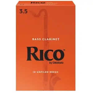 Rico Design D'Addario REA1035 - Anches clarinette basse, force 3.5, boîte de 10