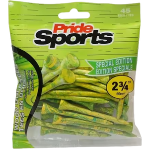 Golf Pride Tees Splatter 69 mm - Lot de 45, vert/jaune pas cher