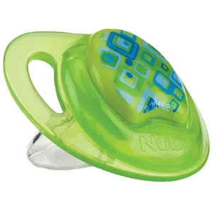 Nuby Sucette PP PRISM Silicone Orthodontique Rose 6-18 mois pas cher