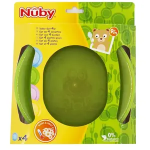 Nuby Nûby Assiettes PP (Display 4 unités) (vente unité) pas cher