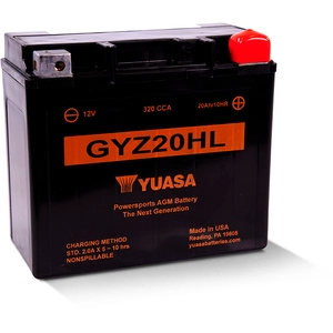 YUASA Batterie moto 12.0 V 21.0 Ah SLA AGM (Ref: GYZ20HL)