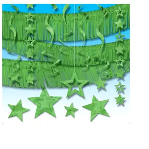 RueDeLaFete Kit De Décoration Etoiles – Vert pas cher