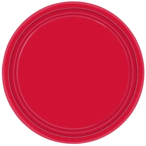 Amscan 8 Assiettes (22,8Cm) – Rouge pas cher