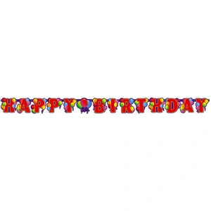 Comparateur de prix : RueDeLaFete 1 Bannière Happy Birthday Balloons Party