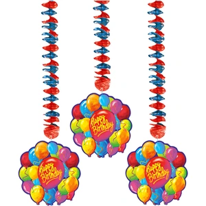 Comparateur de prix : RueDeLaFete 3 Décorations à Suspendre Balloons Party