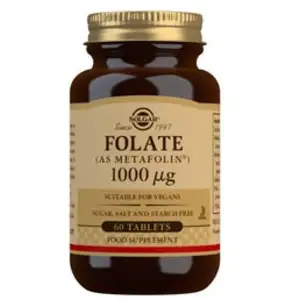 Comparateur de prix : Solgar Comprimés Folate 1000mcg 60 Unités One Size