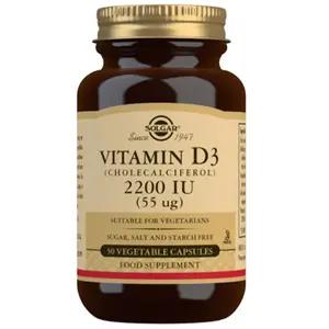 Solgar Vitamine D3 2200 Iu 55 Mcg 50 Vcaps pas cher