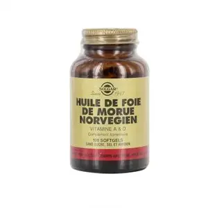 Solgar Huile de foie de Morue 100 Softgels