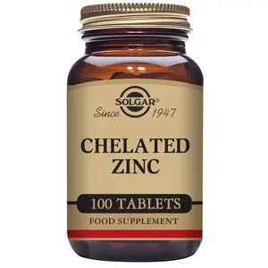Solgar - Chélaté au zinc 100 comprimés de 22mg pas cher