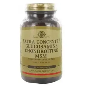 Comparateur de prix : Solgar Extra Concentré Glucosamine Chondroïtine MSM 60 comprimés