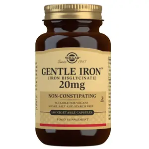 Solgar, Fer doux, 25 mg, 180 gélules végétales pas cher