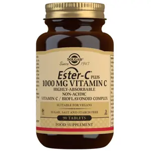 Comparateur de prix : Solgar Ester-C Plus 1000 Vitamine C - 90 Tablettes