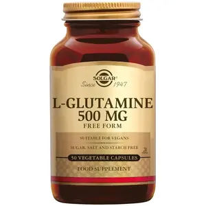 Comparateur de prix : Solgar - L-glutamine 50 capsules végétales de 500mg