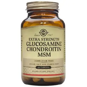 Solgar - Glucosamine Acide hyaluronique Chondroïtine MSM, 60 comprimésVendu pardocmorris