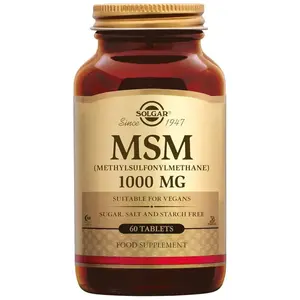 Comparateur de prix : Solgar - MSM (méthylsulfonylméthane) 60 comprimés de 1000mg