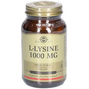 Comparateur de prix : Solgar L-Lysine 1000 Mg - 50 Tablettes