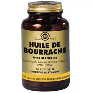 SOLGAR Huile de bourrache super GLA 30 gélules pas cher