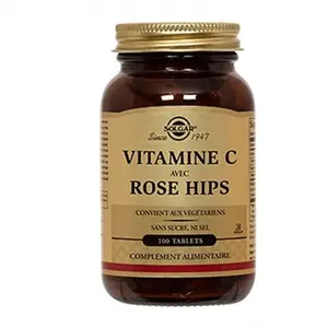 Comparateur de prix : Solgar Vitamine C 500 avec Rose Hips 100 comprimés