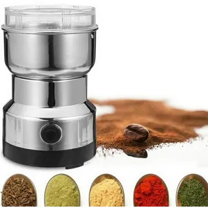 OUTAD Moulin à café et mixeur électrique broyeur pour grains de café, graine de lin et autres épices - inox #26@Vendu parcdiscount