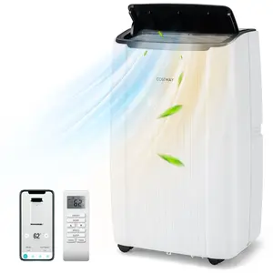 Comparateur de prix : COSTWAY Climatiseur Mobile 12000BTU 35kW R290-6 en 1 ChauffageDéshumidificate Retardé-Arrêt Programmé