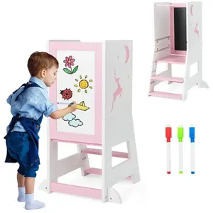 Tour D'apprentissage Aides De Cuisine Pour Enfants Bois Tabouret Pour Enfants 3 Marches