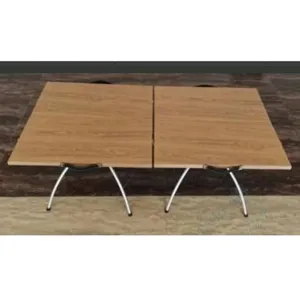 COSTWAY Lot de 2 Tables Pliantes de Jardin, Cadre en Aluminium, Table ... pas cher