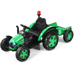 CostwayTracteur Electrique avec Télécommande 2.4G 12V 7AH Vitesse : 3-... pas cher