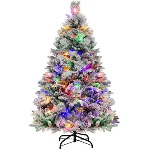 Giantex Sapin de noël artificiel avec aiguilles de pin 472 branches 136 cm pas cher
