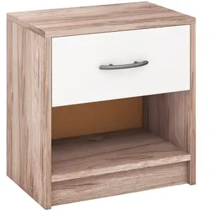 Costway Table De Chevet Avec Tiroirs, Étagère De Rangement Ouverte, Po... pas cher